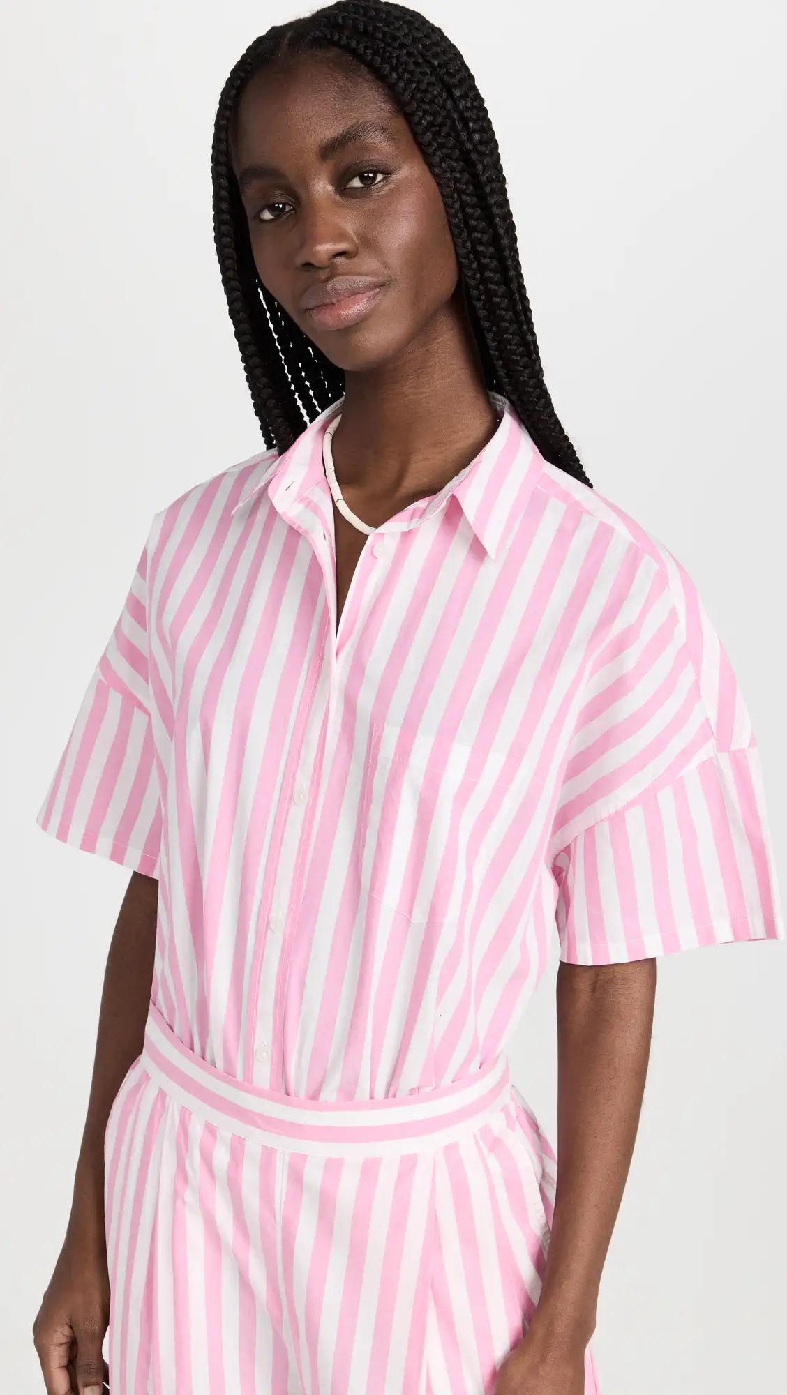 LMND Chiara Short Sleeve Classic Shirt | Shopbop | Shopbop