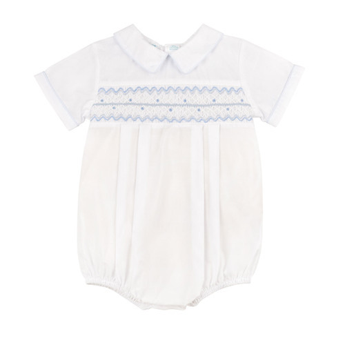 Boys Wave Smocked Romper | Feltman Brothers