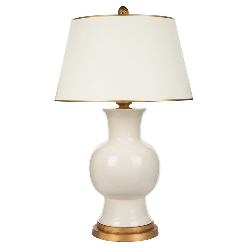 Emmy Table Lamp, Ivory | One Kings Lane