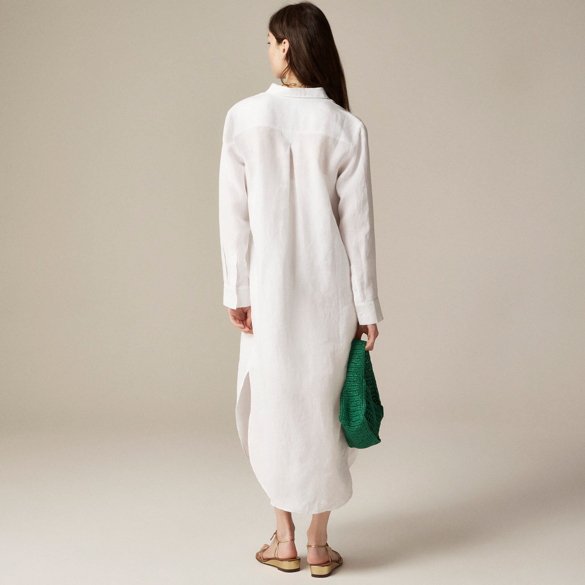 Tunic shirtdress in linen | J. Crew US