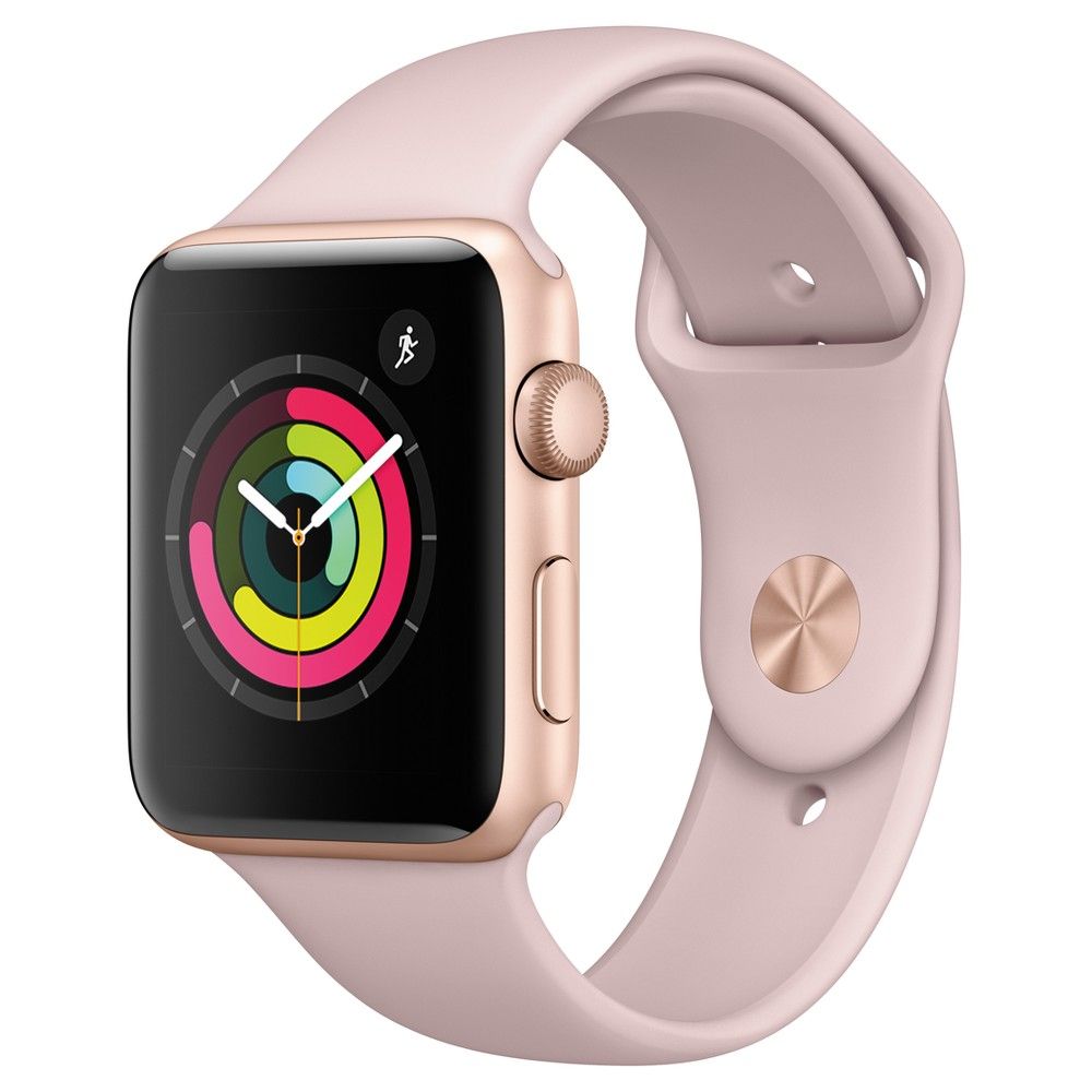 Apple Watch Series 3 (Gps) 42mm Aluminum Case Sport Band - Pink Sand | Target