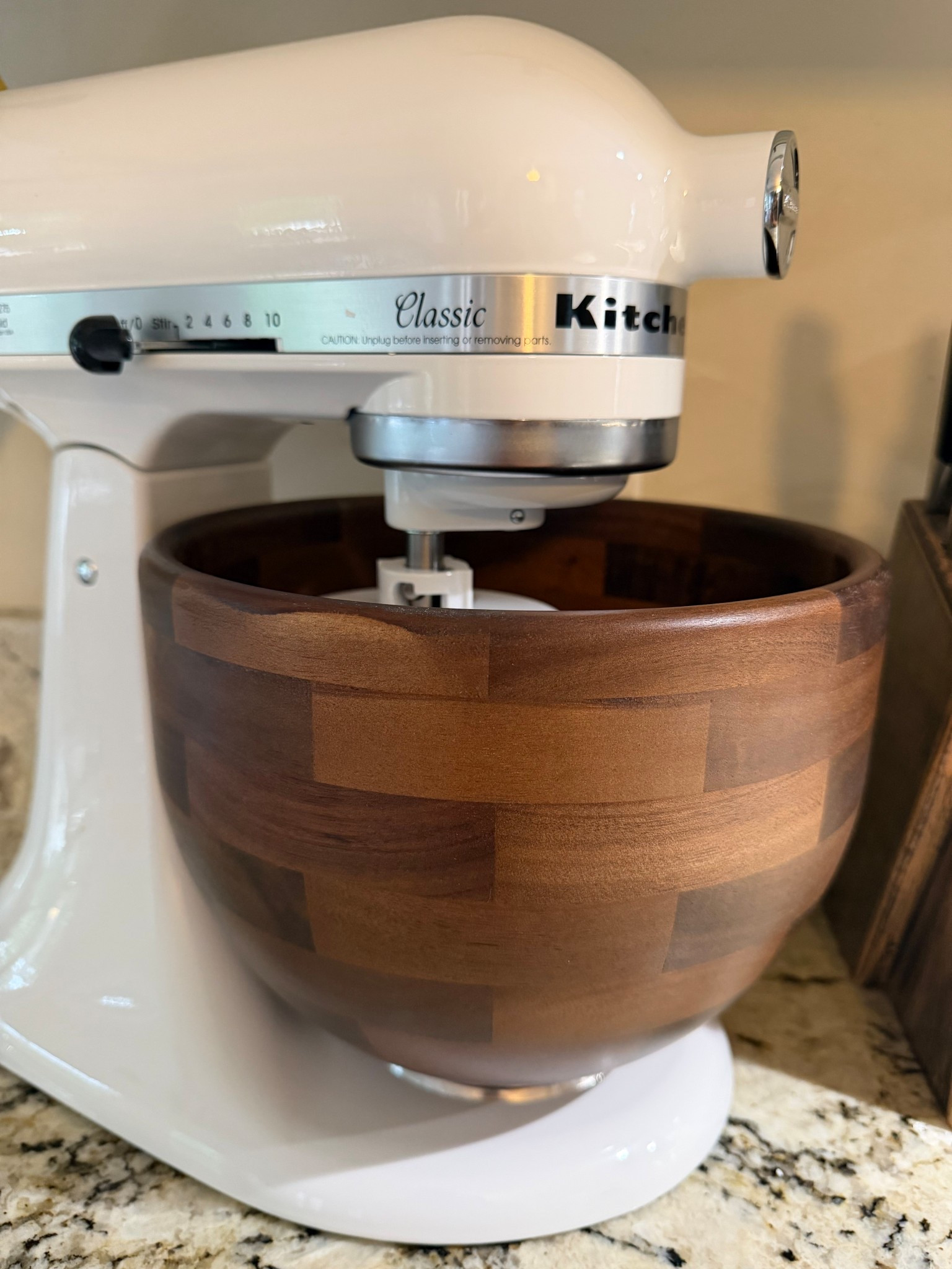 Finally got me a Kitchen Aid mixer + this wood bowl completed it!

#LTKMothersDay #LTKHome #LTKfoodie