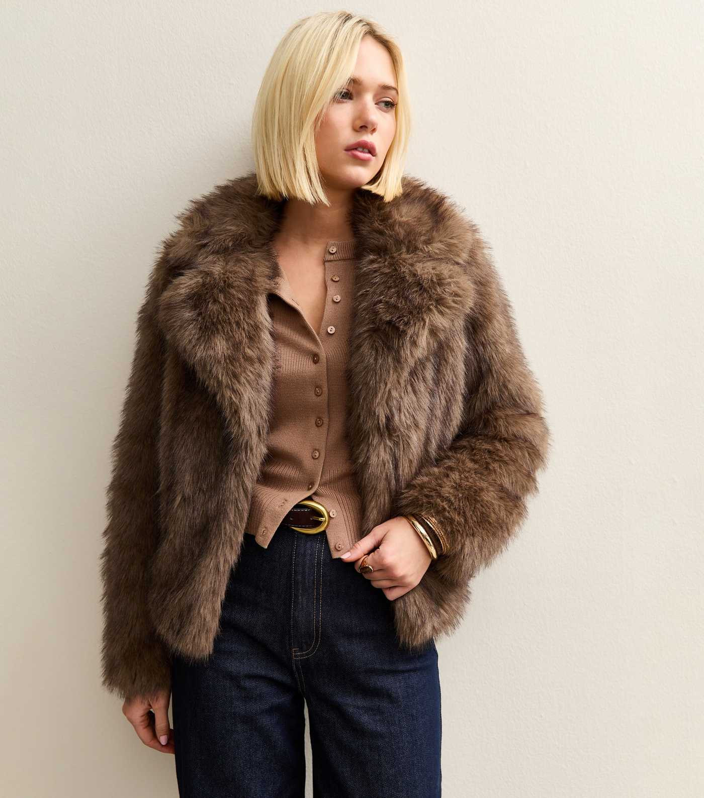 Brown Faux Fur Coat | New Look | New Look (UK)