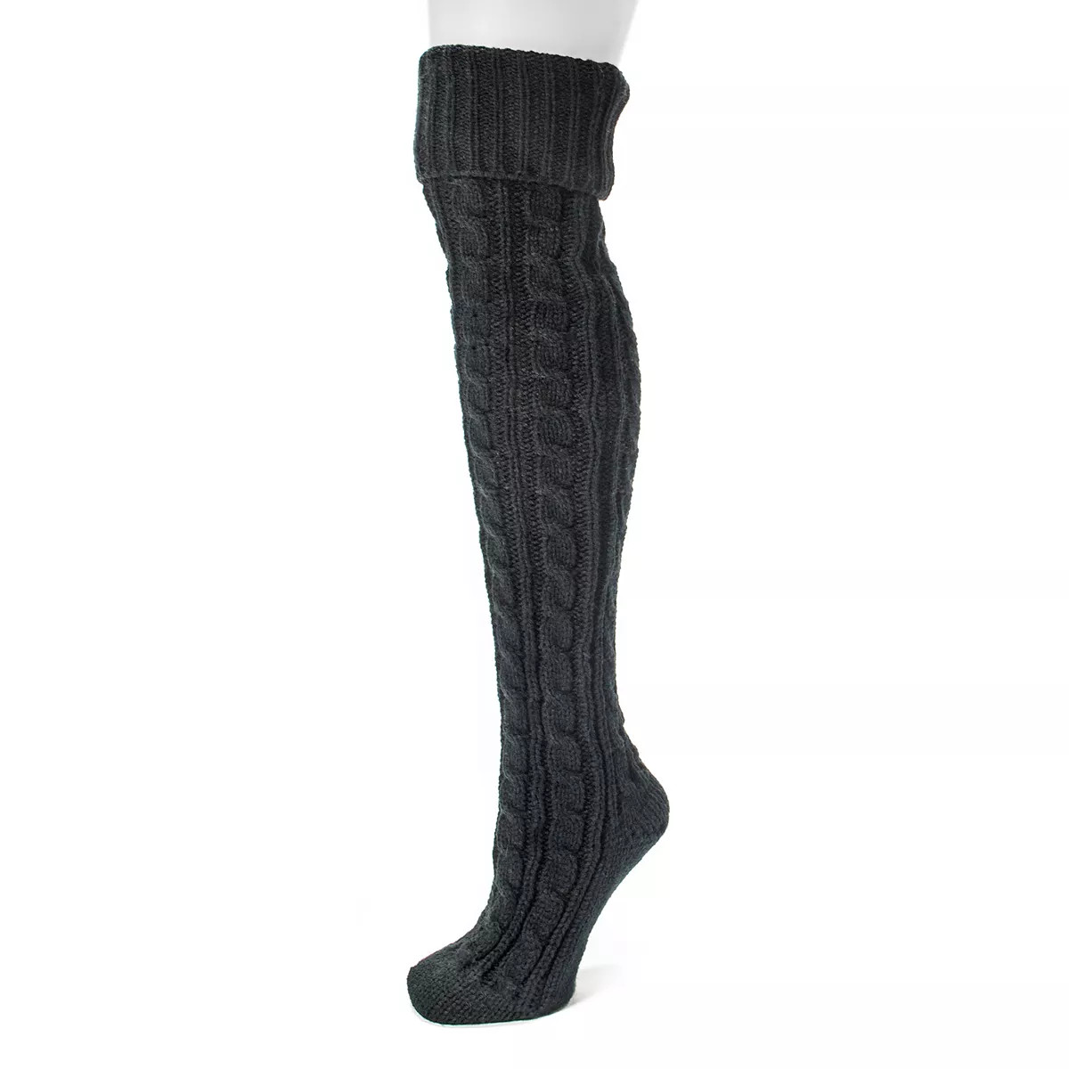 MUK LUKS Women's Cable-Knit Cuffed Over-The-Knee Socks | Kohl's
