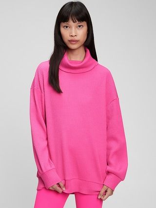 Waffle-Knit Turtleneck T-Shirt | Gap (US)