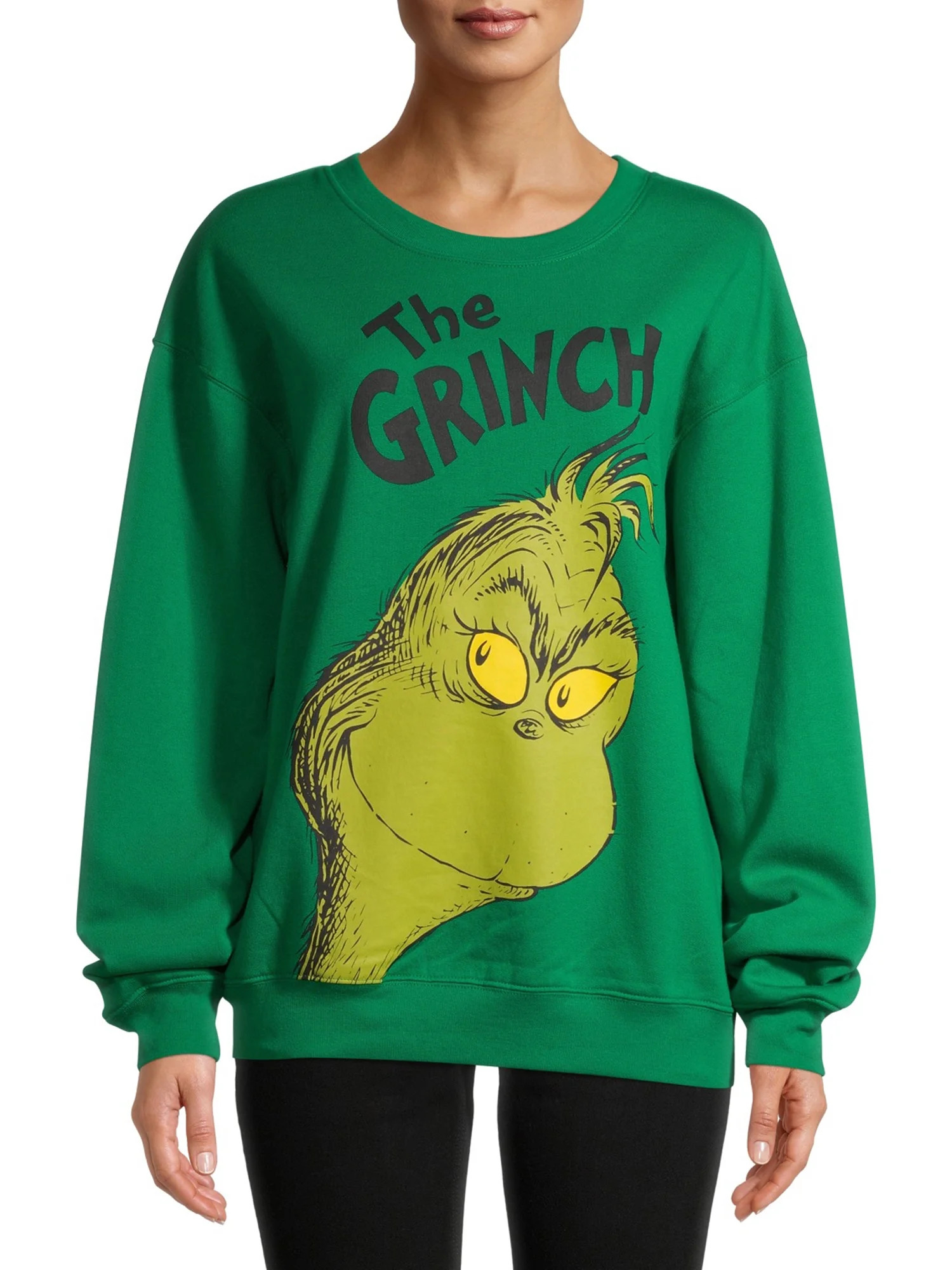 Grinch Juniors Holiday Sweatshirt | Walmart (US)