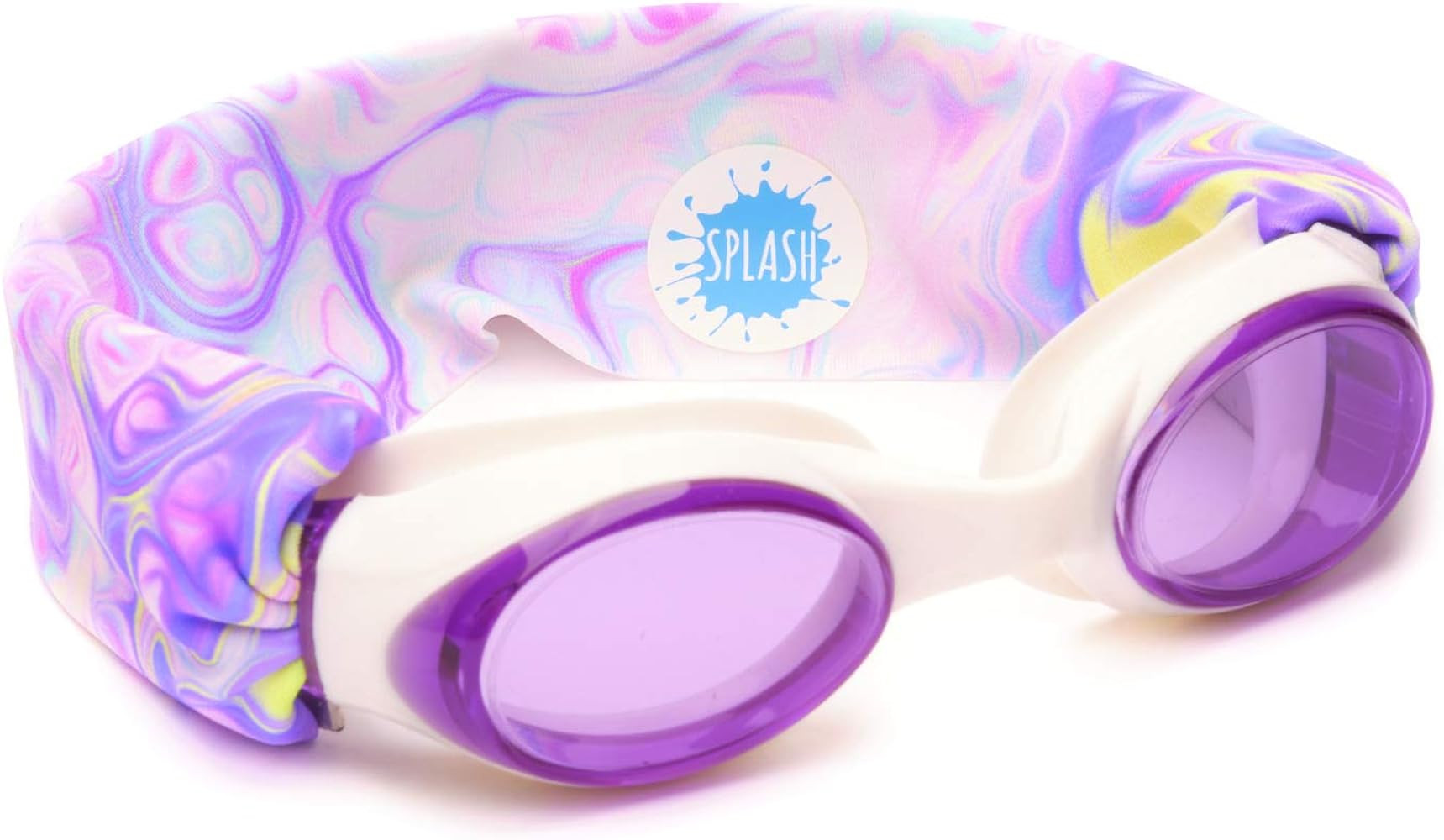 SPLASH SWIM GOGGLES with Fabric Strap - Pink & Purples Collection | Fun, Fashionable, Comfortable... | Amazon (US)