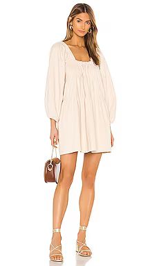 Free People Blue Jean Babydoll Dress in Ivory from Revolve.com | Revolve Clothing (Global)