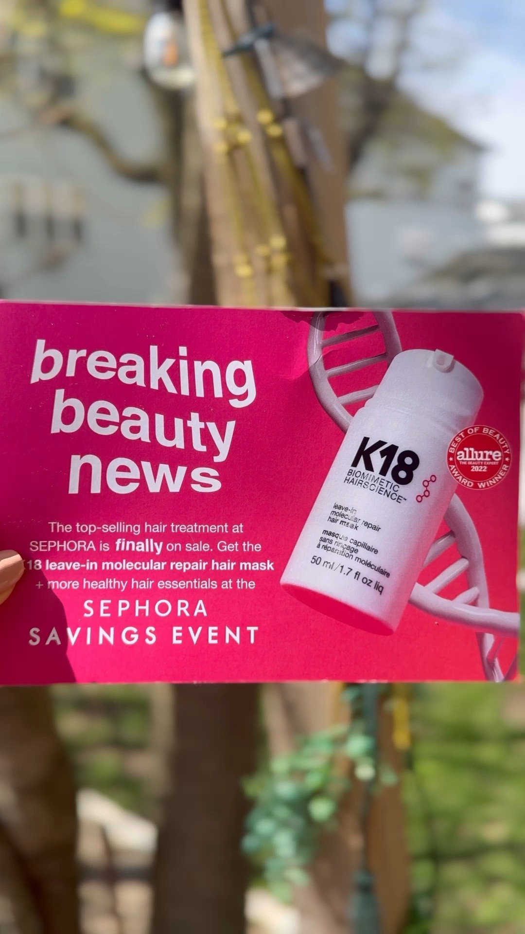 Don't miss out on the ultimate steal! Get ready to snag the iconic K18 hair mask at a show-stopping discount during Sephora's Savings Event! For a limited time only, score the miracle worker that's taken the beauty world by storm at a price that'll make your jaw drop! Don't wait – grab this deal and give your locks the TLC they deserve! #SephoraSavings #K18Steal #HairGoals #BeautyBargain

#LTKxSephora #LTKbeauty