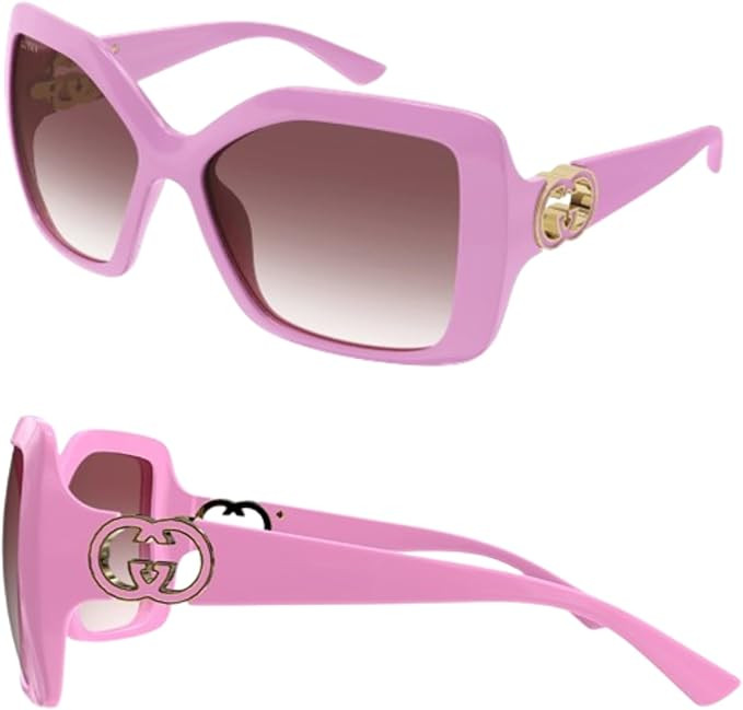 Gucci GG2015S WrapAround GG Interlocking Logo Sunglasses wih Luxury Eyewear Kit | Amazon (US)