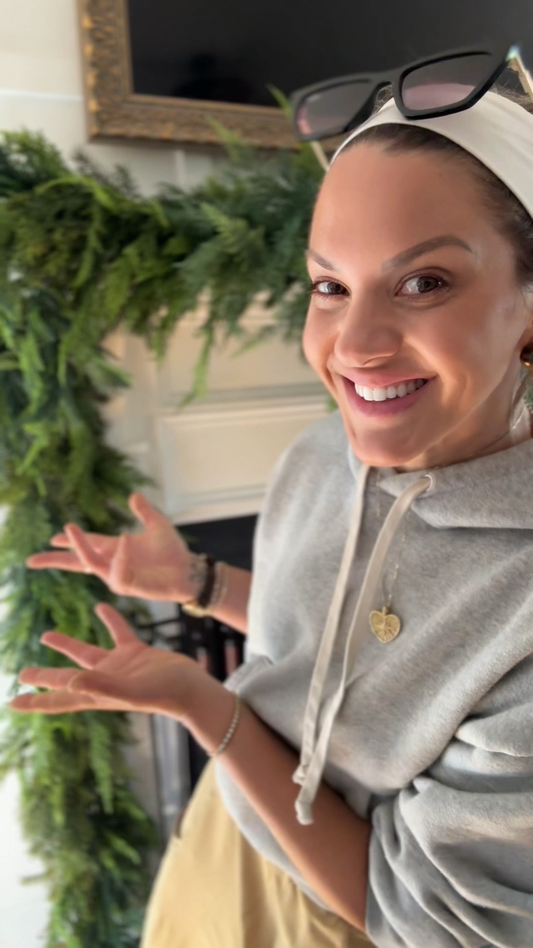 Products I use to hang my garland!!! 
All garlands and products used today are linked in my LTK! 
For this look, I used one 9ft. floppy cedar garland combined with a 6ft. Mixed pine garland for the right side that is draped. For the left side I used one 6ft. floppy cedar garland mixed with a 6ft. Mixed pine garland. 
You can do this with ANY garland!!!! 
If you are not doing a drape or swoop and just want your garland straight across a standard mantle,  you can mix any two 6ft. garlands. Happy decorating! 🫶🏻

#LTKHome #LTKVideo #LTKHoliday