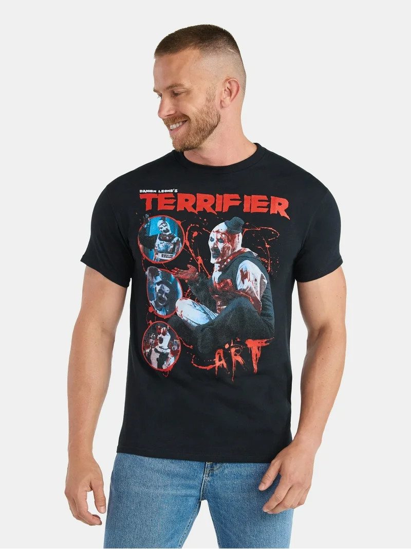 Terrifier Men's and Big Men's Graphic Tee with Short Sleeves, Sizes S-3XL | Walmart (US)