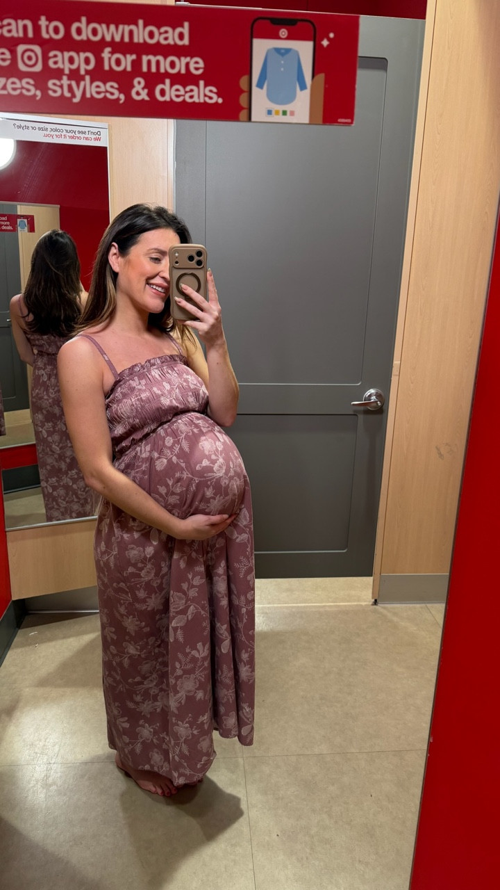 Bump friendly spring maxi dress from Target!

#LTKootd #LTKBump