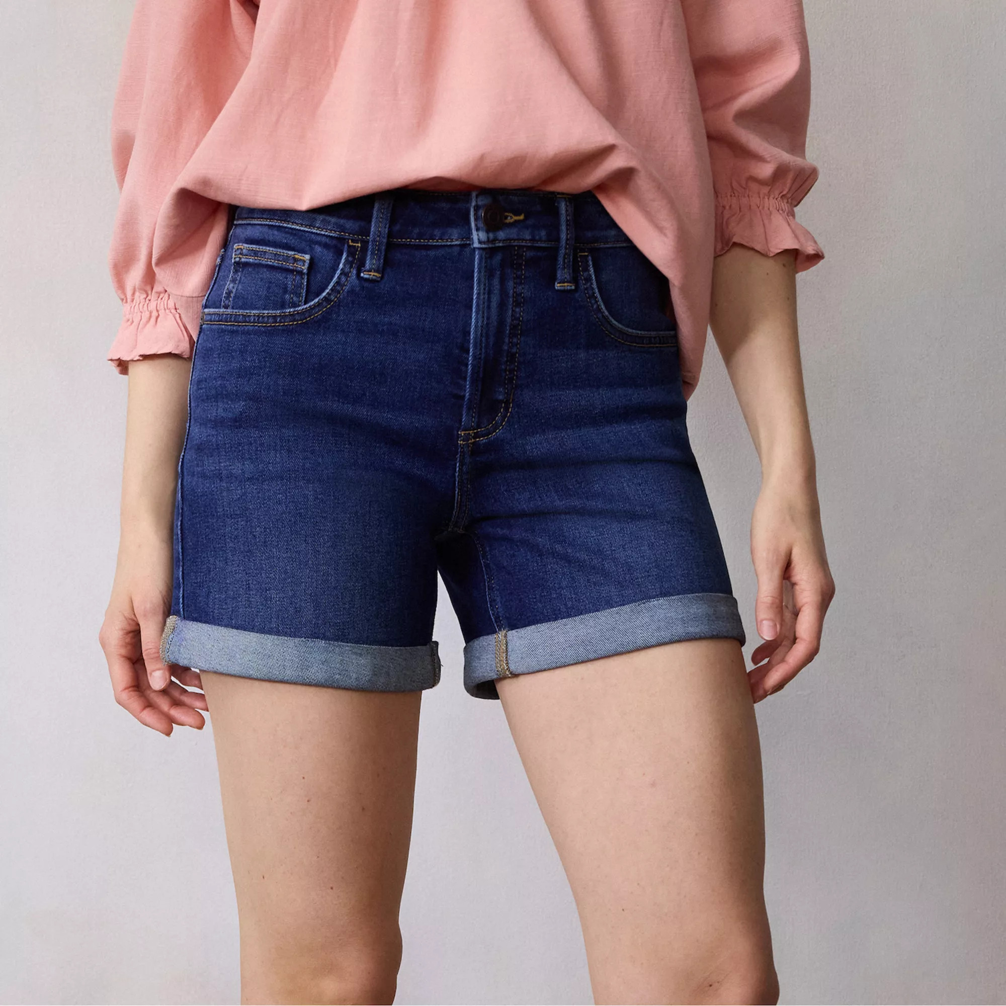 Women's LC Lauren Conrad High Rise 5-Inch Rolled Cuff Shorts | Kohl's