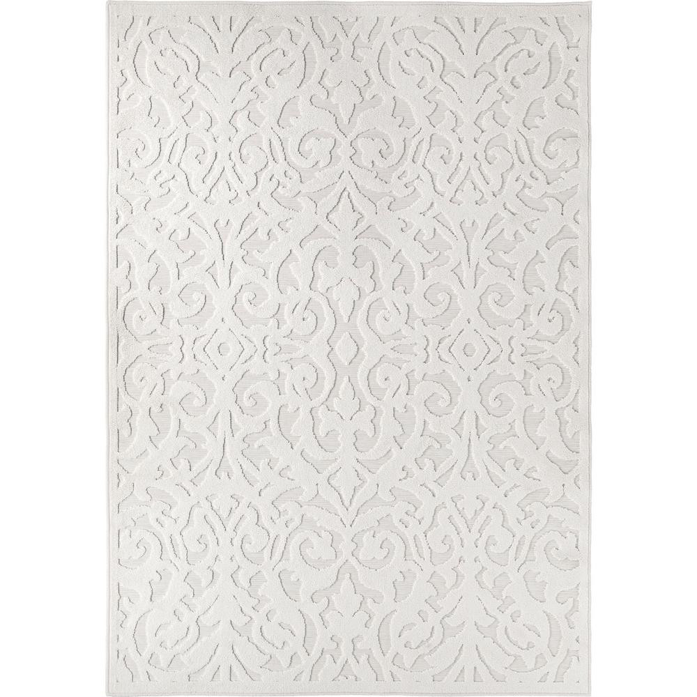 Orian Rugs Lady Bird Off-White 5 ft. x 8 ft. Indoor/Outdoor Area Rug, Beige | The Home Depot