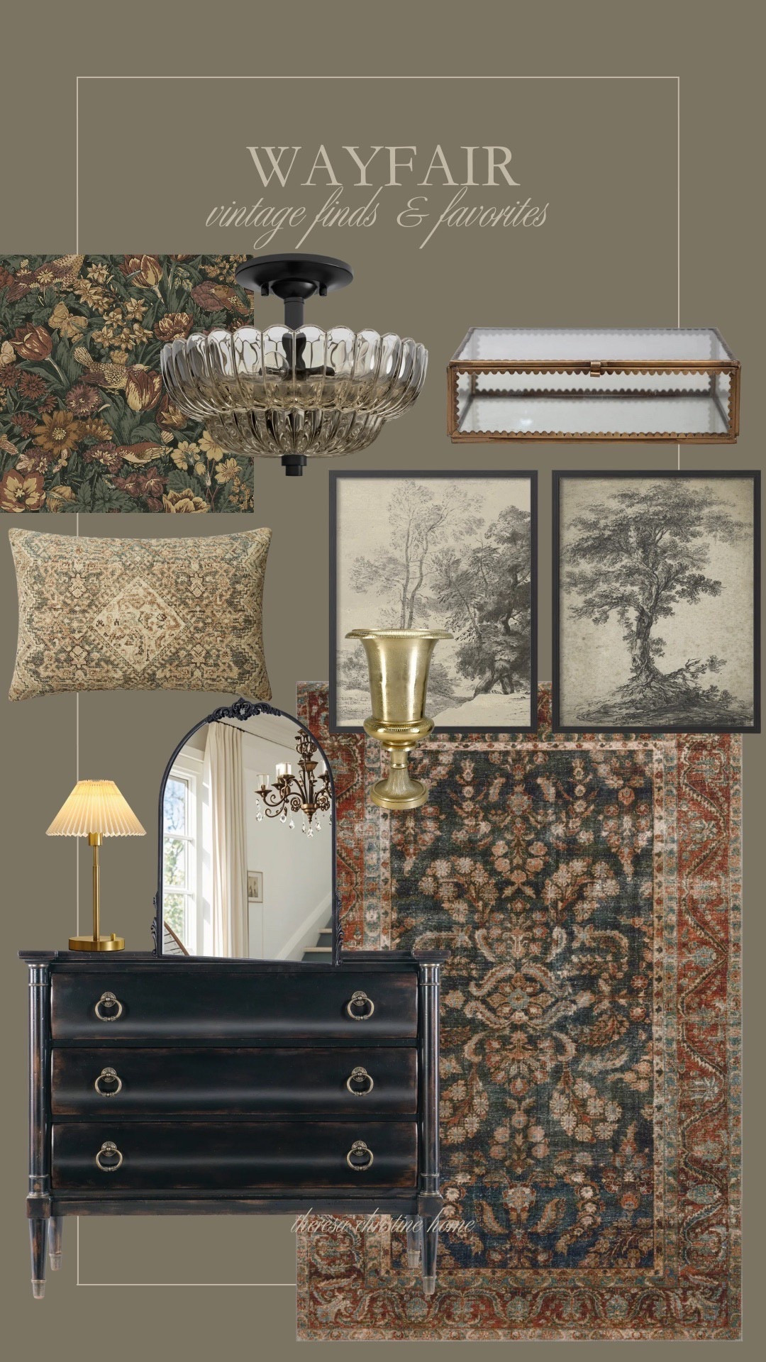 Wayfair Vintage finds & favorites! Vintage home, wayfair finds, moody home, neutral home 

#LTKHome