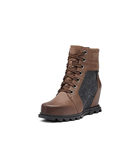 Sorel Women's Joan of Arctic Wedge III Lexie Boot - Tobacco, Black - Size 9.5 | Amazon (US)