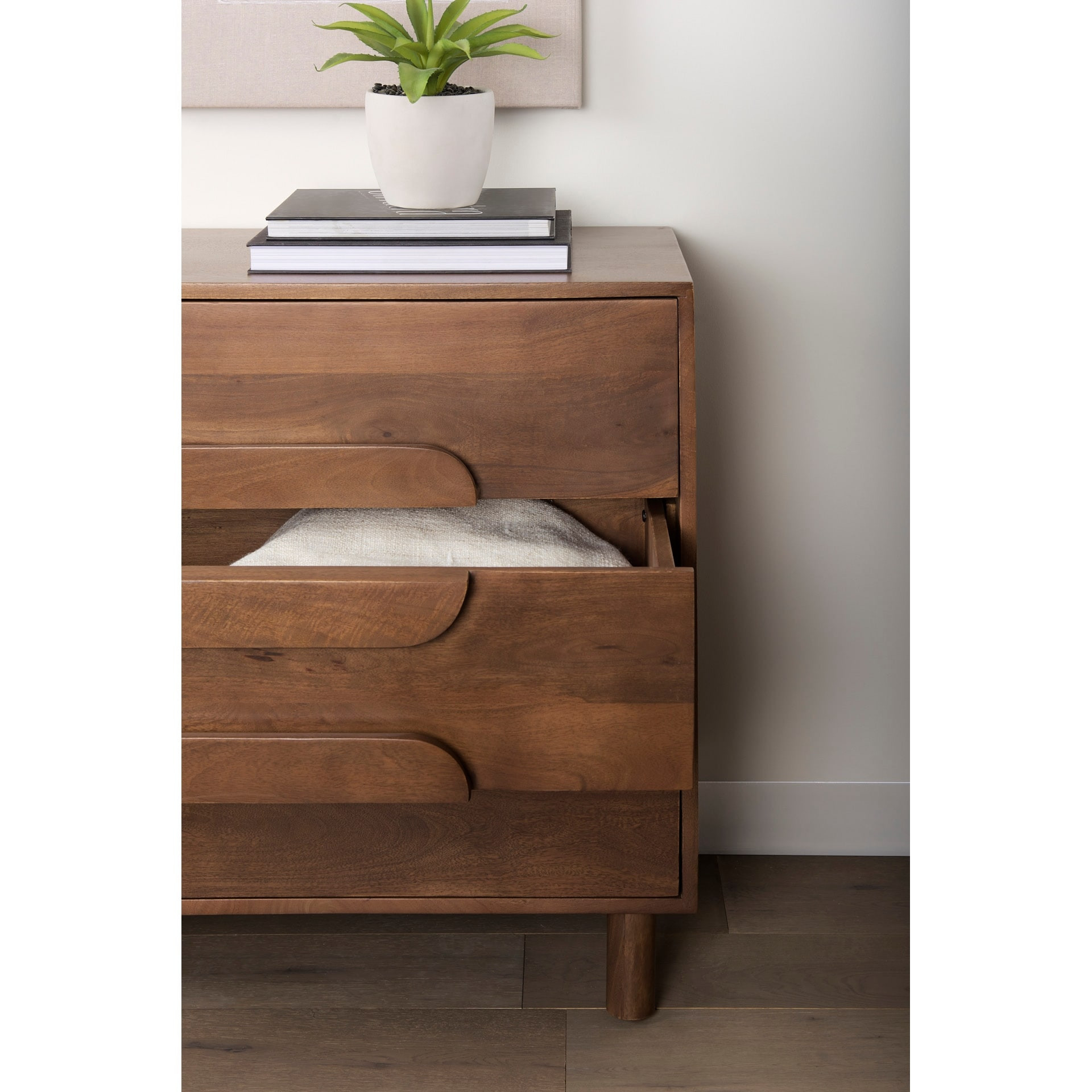 Astrid Brown Solid Wood Accent Cabinet | Bed Bath & Beyond