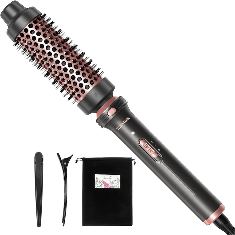 Wavytalk Thermal Brush, Heated Round Brush, 1 1/2 inch Hot Round Brush Curling Iron with Ceramic ... | Amazon (US)