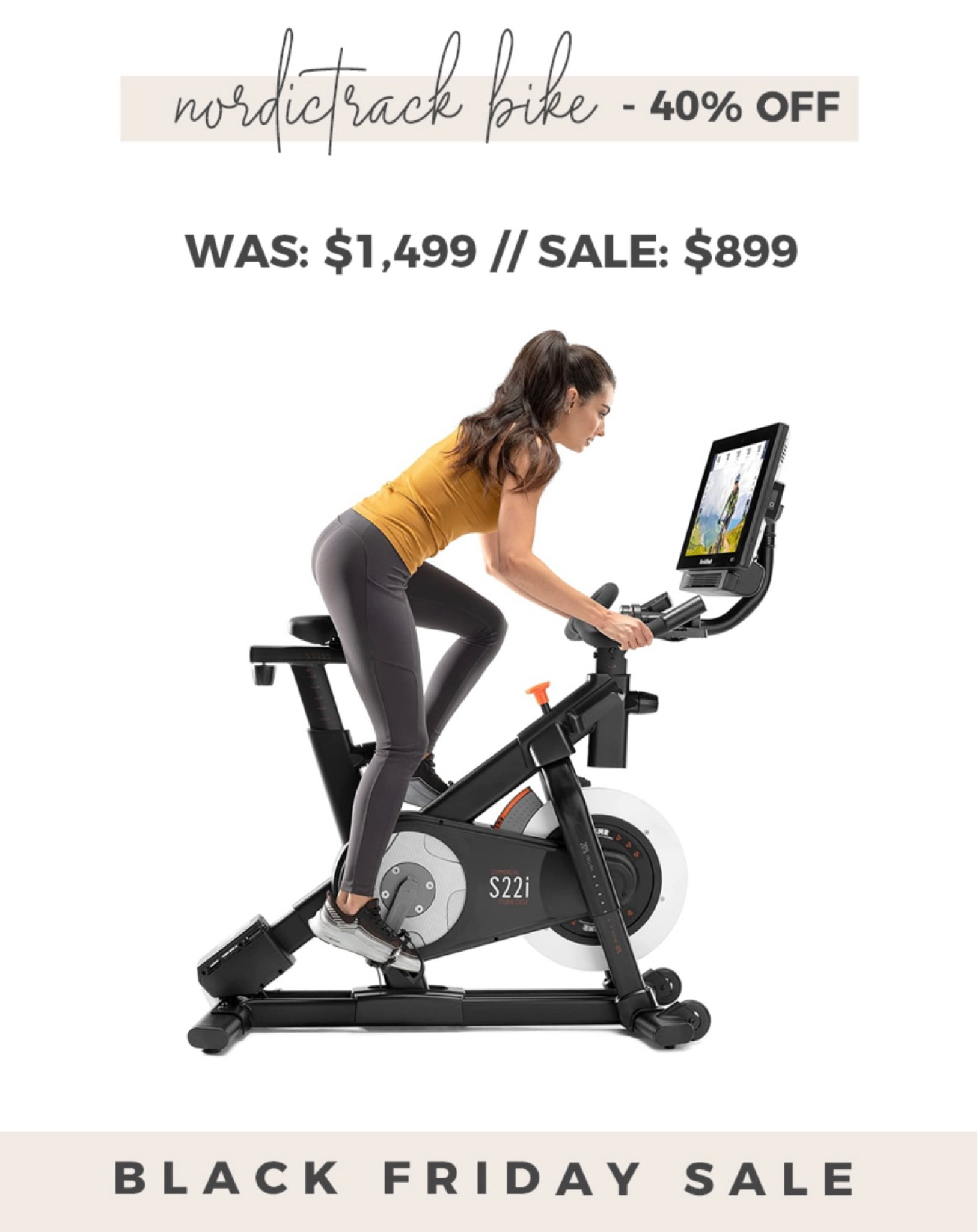 Black Friday deal: Nordictrack bike

#nordictrack #blackfridaydeal 

#LTKSeasonal #LTKCyberweek #LTKHoliday