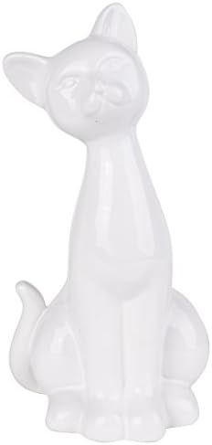 A&B Home, White, 6 x 6 x 12-Inch Kathy Ireland Cat Figurine | Amazon (US)