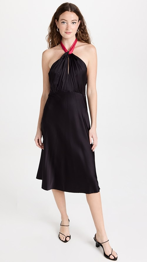 Midi Halter Dress with Scarf Detail | Shopbop