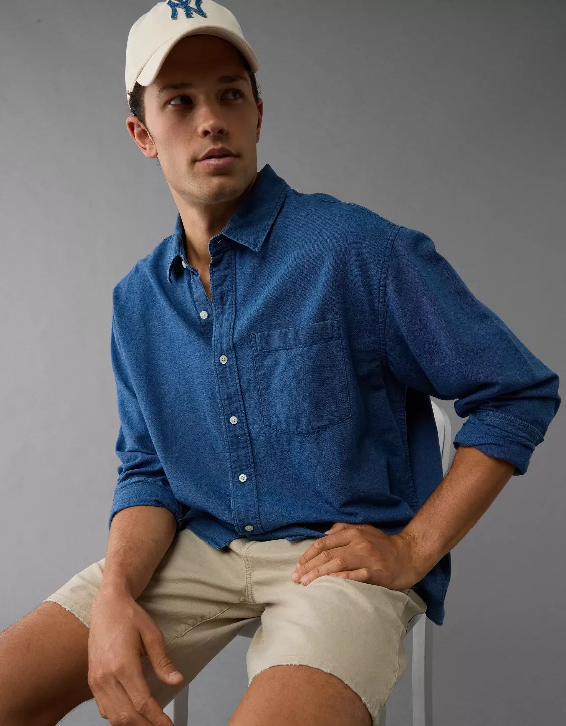 AE Everyday Oxford Button-Up Shirt | American Eagle Outfitters (US & CA)