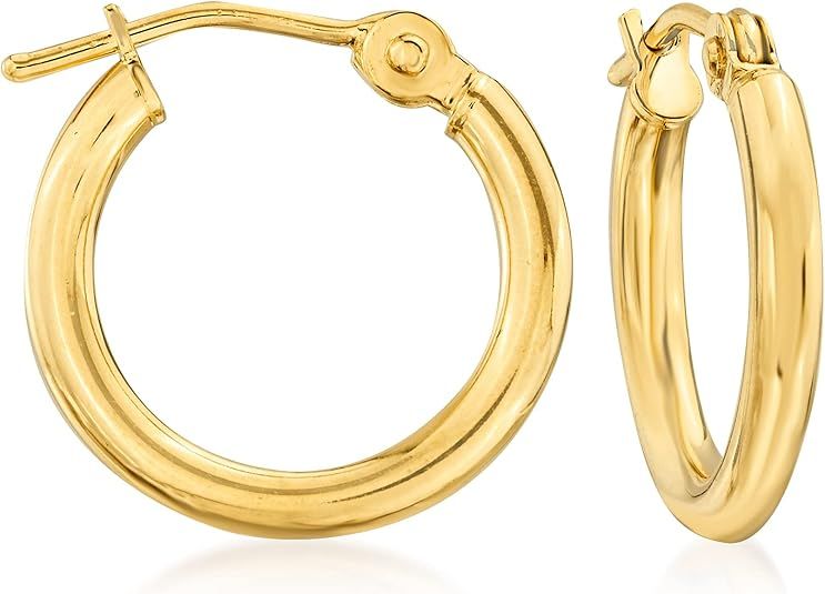 RS Pure by Ross-Simons 14kt Yellow Gold Hoop Earrings | Amazon (US)