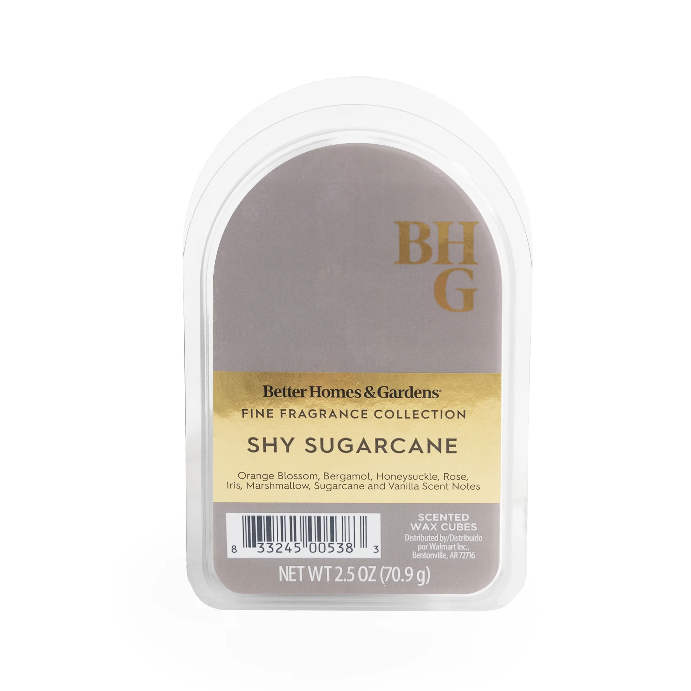 BHG Luxury Fragrance, Shy Sugarcane Scented Wax Melts, 2.5oz | Walmart (US)
