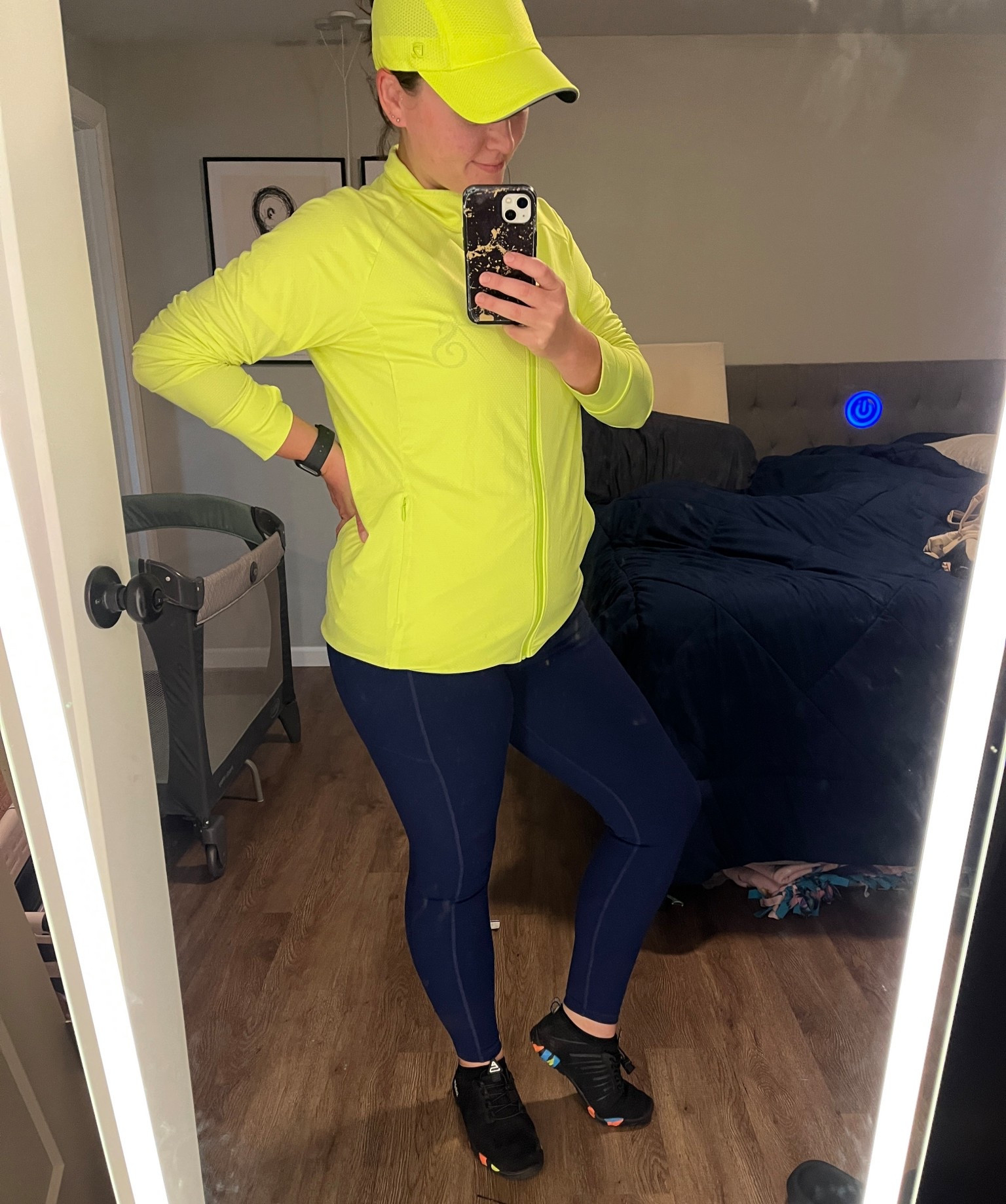 Headed out for a morning rowing session on the lake! I have my high visibility gear on since I’ll be on the water. And of course will grab my goodr sunglasses on the way out. 

This jacket is a large, and I should have ordered a medium. It’s comfortable and stretchy, but juts a little too loose for me to easily wear  in the boat. 

These are the navy blue leggings that come in the five pack on Amazon!! The pockets are stretchy enough for me to hold a water bottle in too. Really handy to free up my hands while carrying the boat. 

#watersafety #watersports #wateractivity #rowing #lake #workoutgear #activemom 

#LTKFindsUnder50 #LTKActive #LTKMidsize