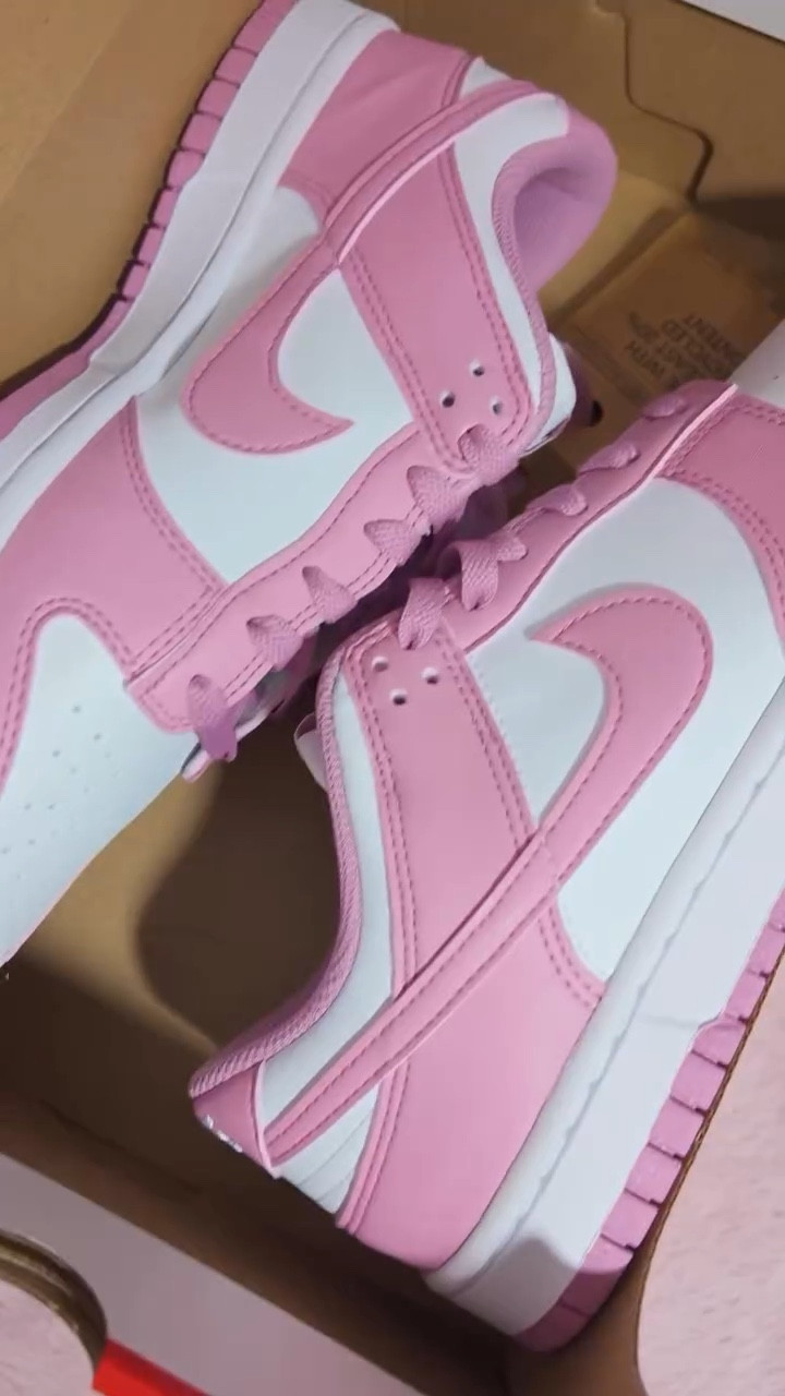 Pink dreams & clean kicks 👟🩷💫

Would you wear these?

 #NikeDunkLow #PinkSneakers #PinkAesthetic #SneakerStyle #CleanFit #PastelVibes #ShadesOfPink #PinkObsessed
