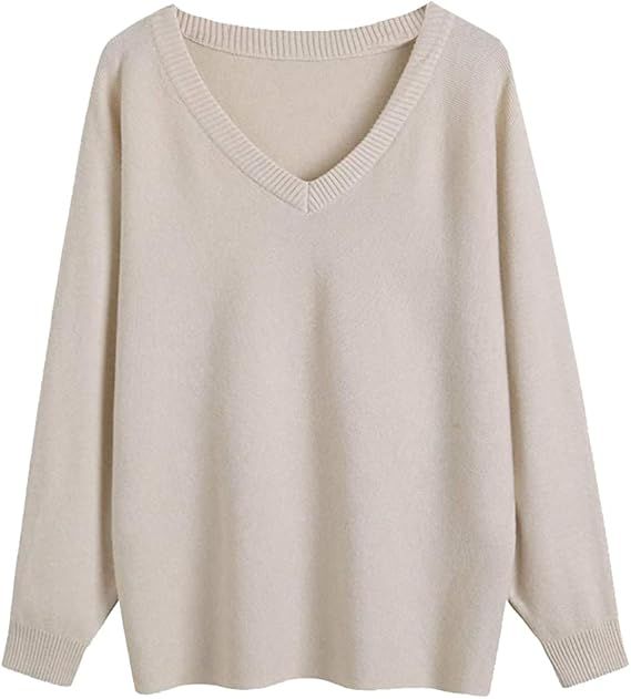 GOLDSTITCH Women Lightweight Oversized Sweaters Tops Batwing Sleeves Knitted Dolman Pullovers | Amazon (US)