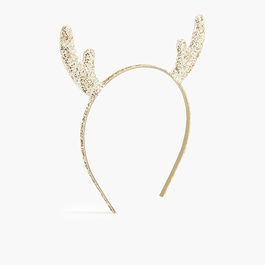 Girls' glitter antlers headband | J.Crew Factory