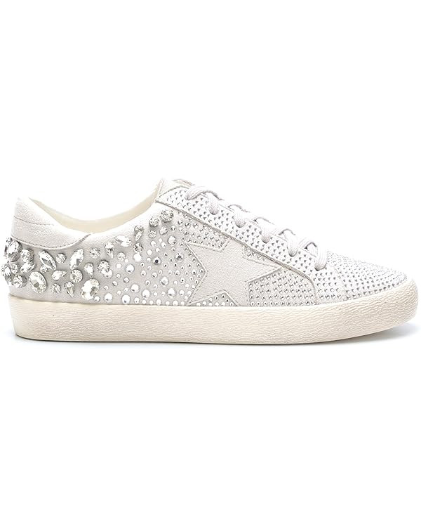 Mi.iM Goldie Rubber Sole Lace-up Rhinestone Star Sneakers | Amazon (US)