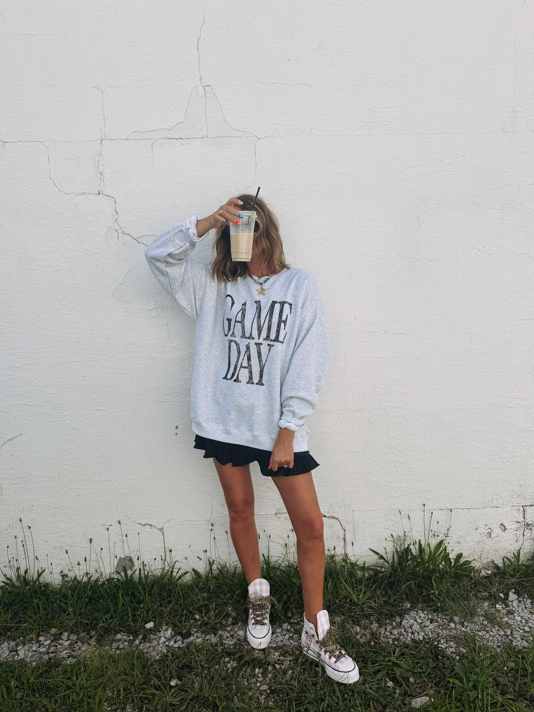 ETTA OG | Game Day Sweatshirt - Ash / Black - Etsy | Etsy (US)