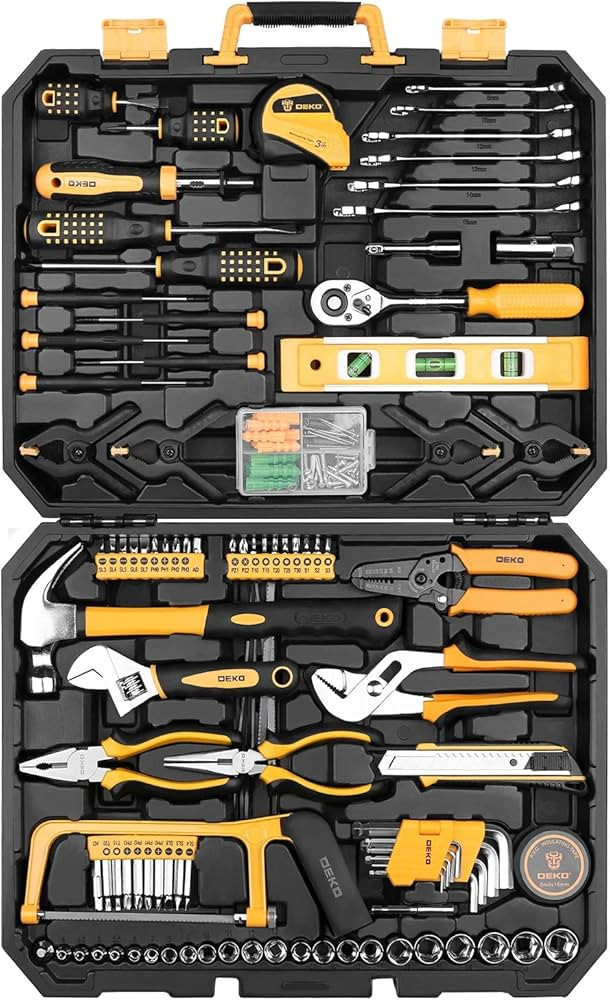 DEKOPRO 228 Piece Socket Wrench Auto Repair Tool Combination Package Mixed Tool Set Hand Tool Kit... | Amazon (US)