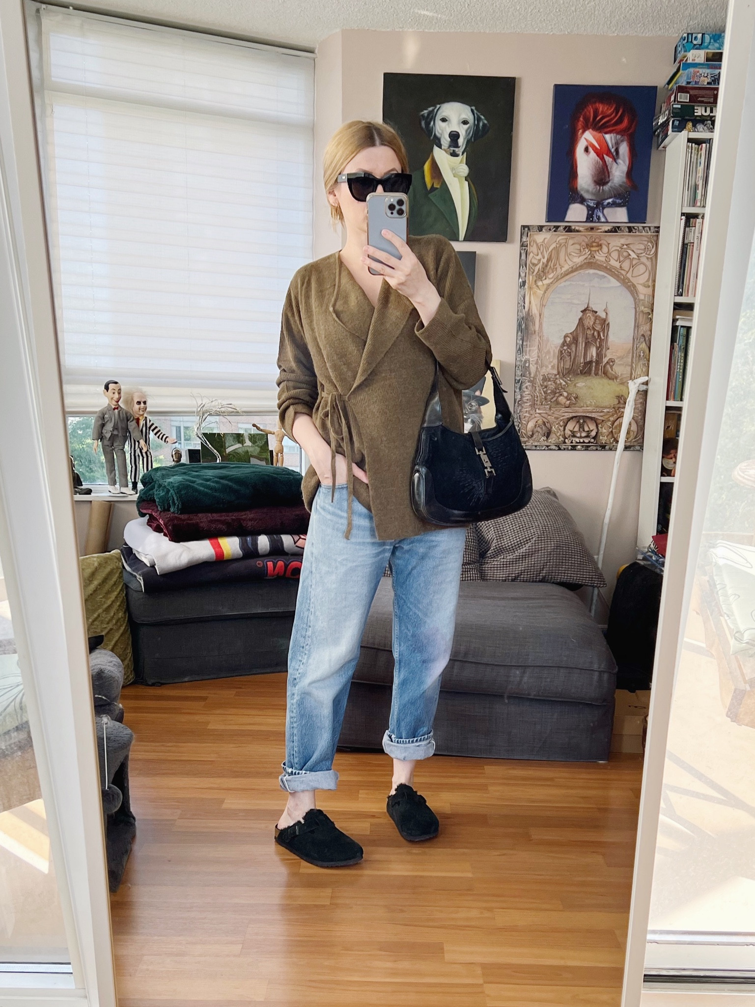 These Birkenstock clogs called the Boston originally came out in 1979, had a resurgence in the 90s, and then again were brought back as a trend for the last several (more than several) seasons. They are sticking around again and if you were debating them last fall but missed out, now is a good time to grab them before they become hard to find again over the next month or so. Mine are sherpa lined, so nice and cozy for when the weather turns. The browns are usually the first colours to go, but this season we are seeing bright pinks and blues too which are a fun option.
Jeans and bag are both vintage 90s.

•
.  #summerlook  #torontostylist #StyleOver40  #secondhandFind #fashionstylist #FashionOver40  #vintagelevis #vintagegucci #guccijackie #prepstyle #MumStyle #genX #genXStyle #shopSecondhand #genXInfluencer #WhoWhatWearing #genXblogger #secondhandDesigner #Over40Style #40PlusStyle #Stylish40s #styleTip  #secondhandstyle 

#LTKover40 #LTKshoecrush #LTKstyletip