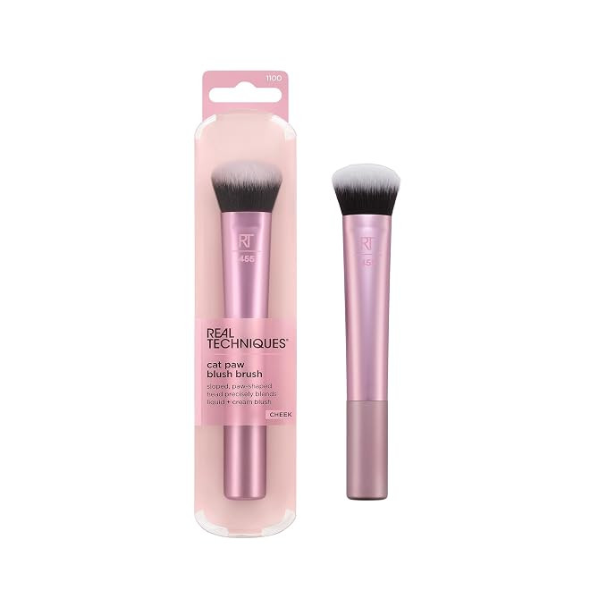 Real Techniques Cat Paw Blush Brush, Liquid & Cream Blush Makeup Brush, Unique Paw Shape for Lift... | Amazon (US)