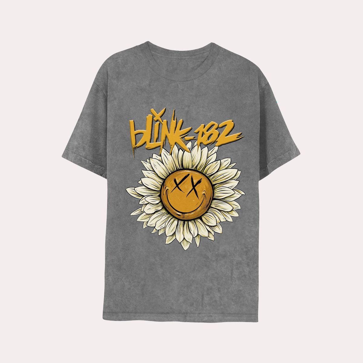 Men's Blink-182 Short Sleeve Graphic T-Shirt - Charcoal Gray | Target