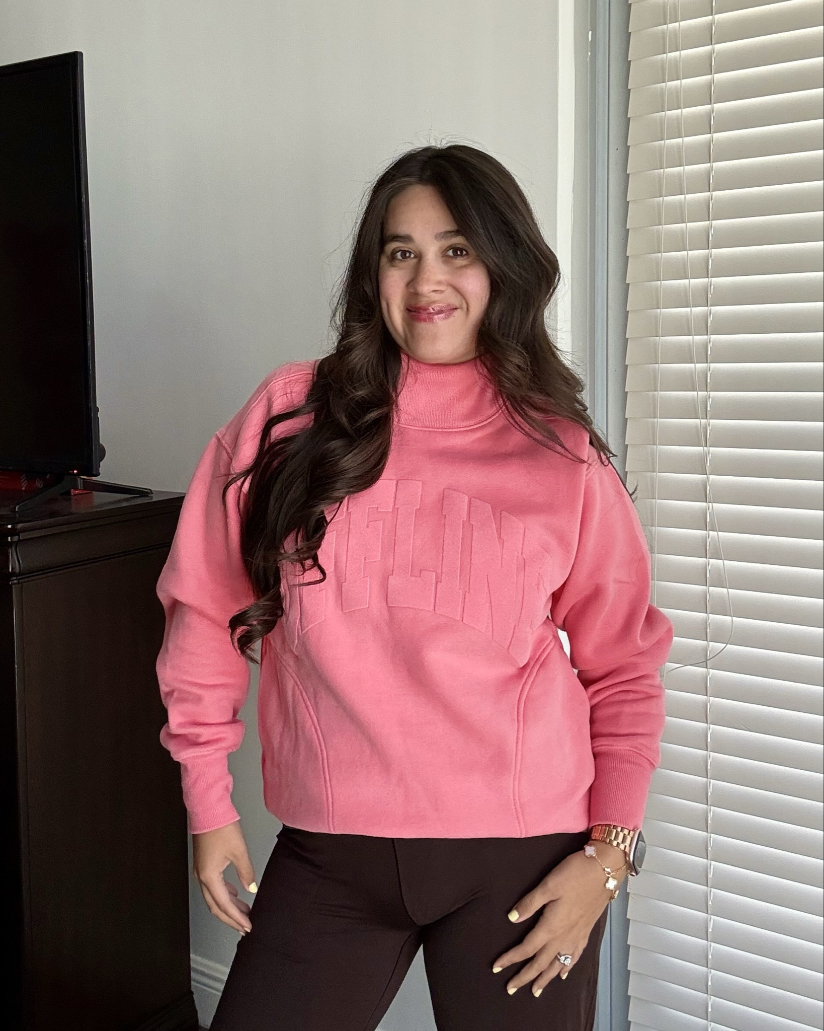 @aerie always has the cutest sweaters and leggings. Mock neck sweater size XXS. Leggings size XS short. 

#LTKgrwm #LTKdayinmylife #LTKootd