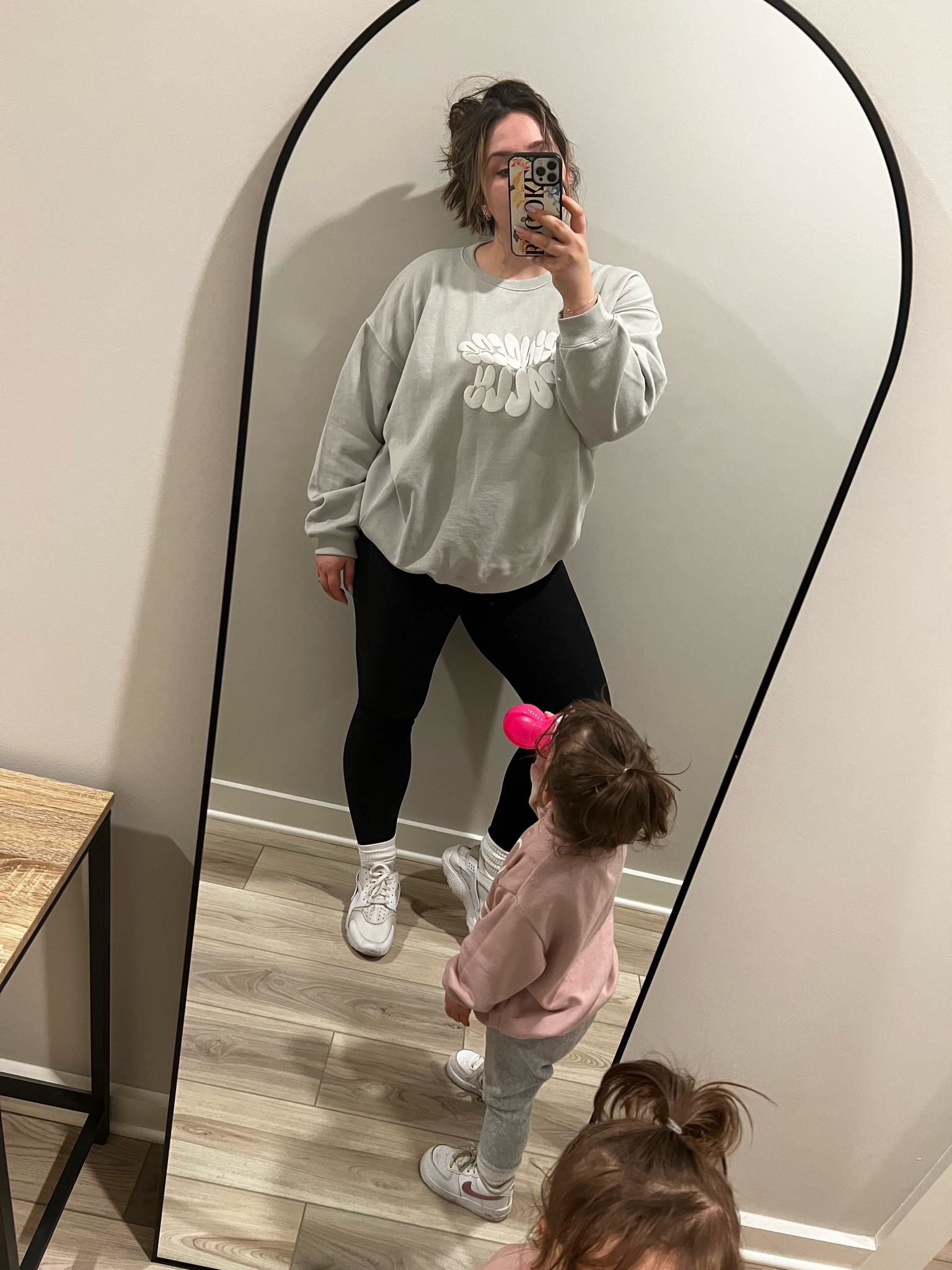 Floor length black arched mirror from Walmart. So affordable and great quality! 

#LTKhome #LTKunder100