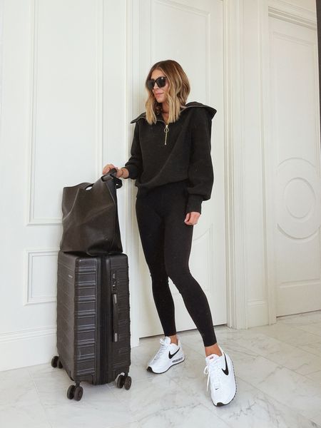 Airport outfit 
Pullover wearing size small
Leggings size small