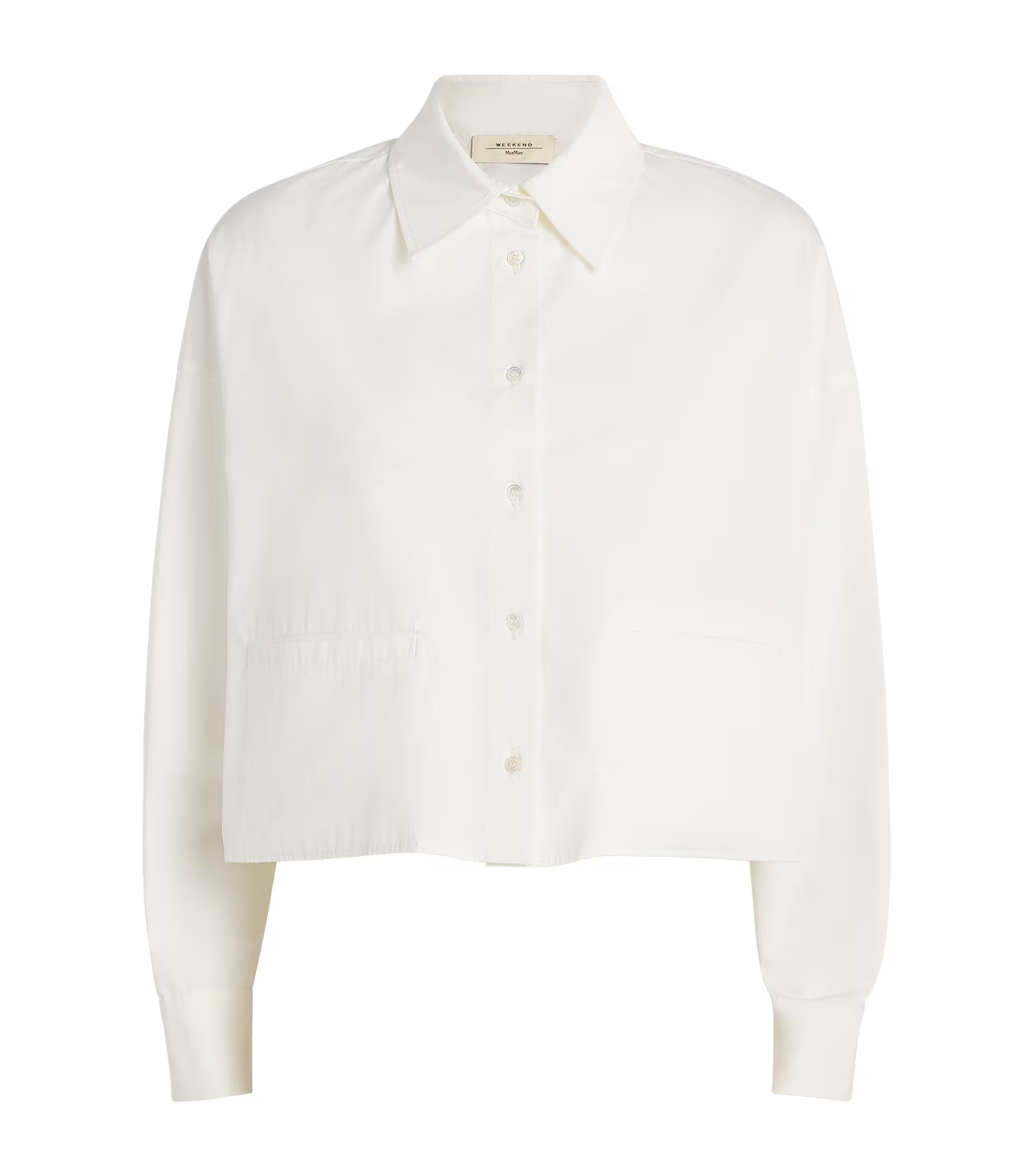 Weekend Max Mara Cotton Poplin Cropped Shirt | Harrods