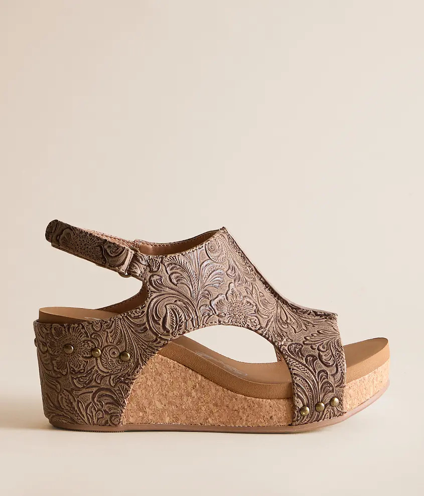 Isabella Tooled Wedge Sandal | Buckle