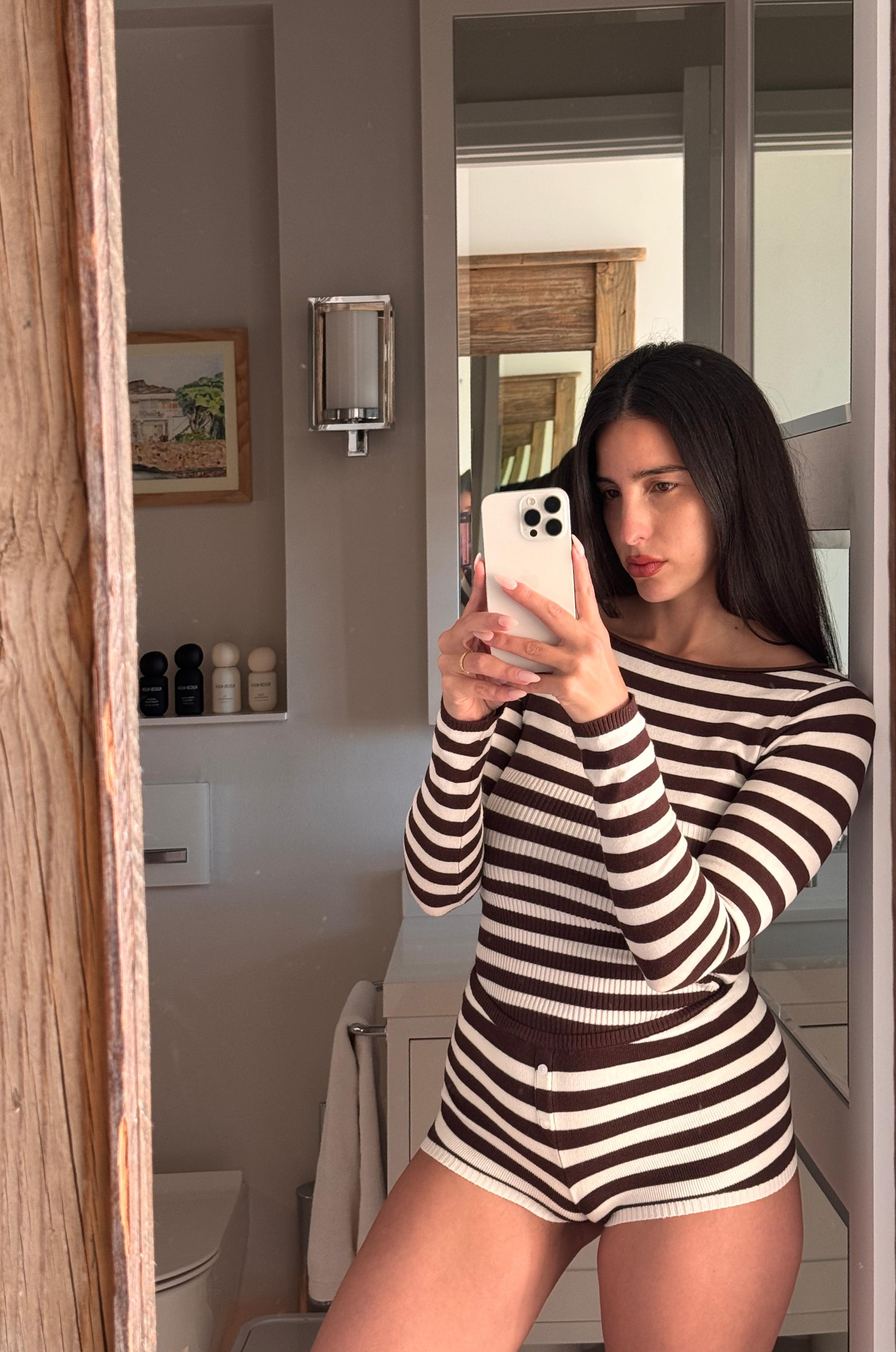 Frankie's Bikinis set 🤎

Summer style, summer outfit, holiday outfit, stripes, beach day, comfy outfit, casual outfit, boat neck 

 #LTKuk #LTKspring #LTKsummer