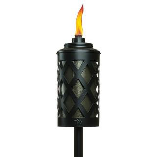 TIKI Convertible 65 in. Torch Metal Lattice Bronze and Black 1121151 - The Home Depot | The Home Depot