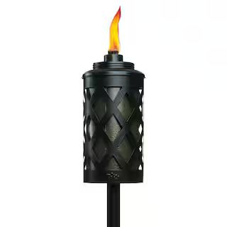 TIKI Convertible 65 in. Torch Metal Lattice Bronze and Black 1121151 - The Home Depot | The Home Depot