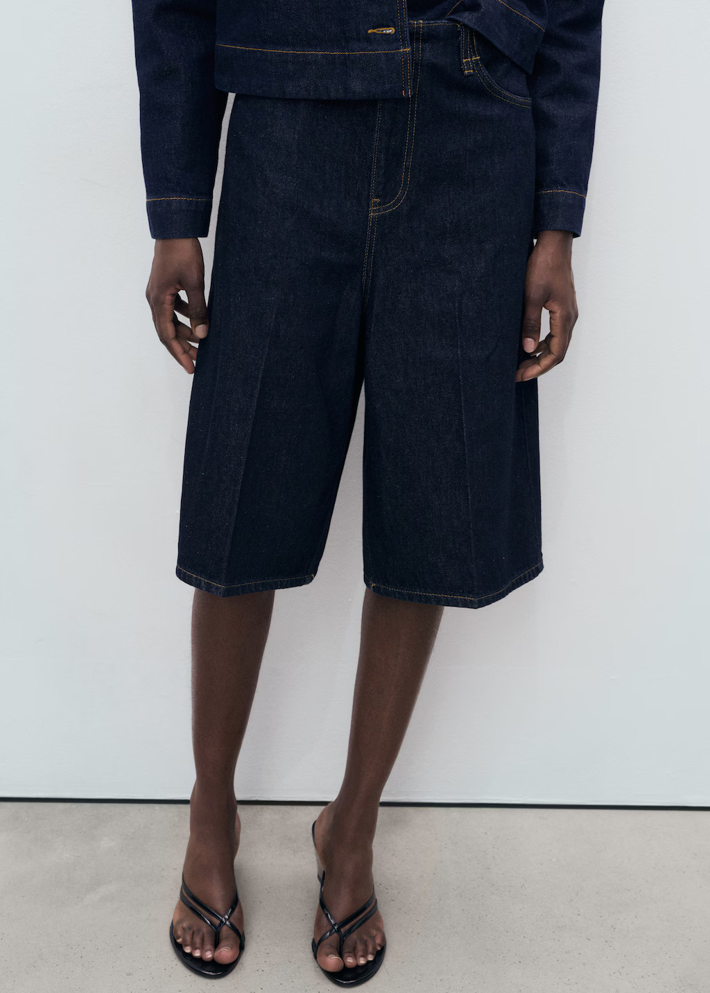 Mid-rise denim bermuda jorts - Women | MANGO USA | Mango (US/MX/AU)