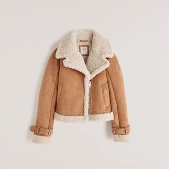 Shearling Aviator Jacket | Abercrombie & Fitch (US)