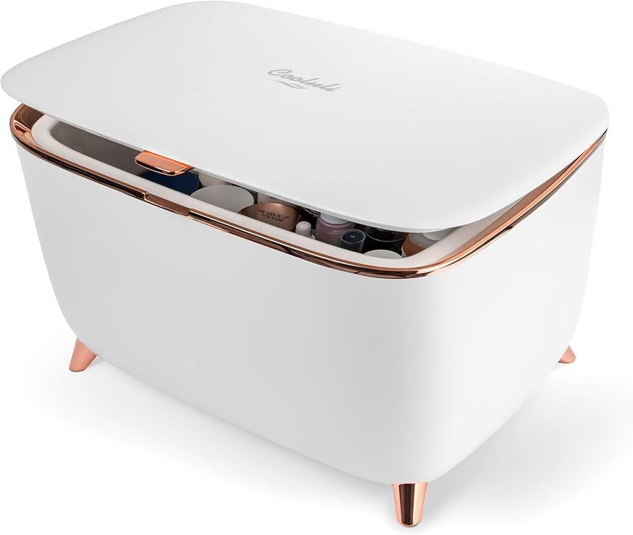 Cooluli Glam 9L Mini Skincare Fridge - White Mini Fridge for Skin Care Accessories, Makeup, Cosme... | Amazon (US)